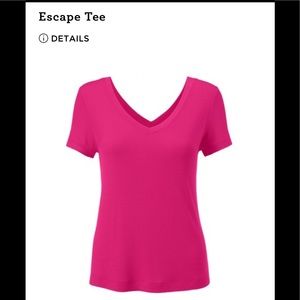 NWOT, CABI Escape Tee, Vibrant Fuchsia color, Size M